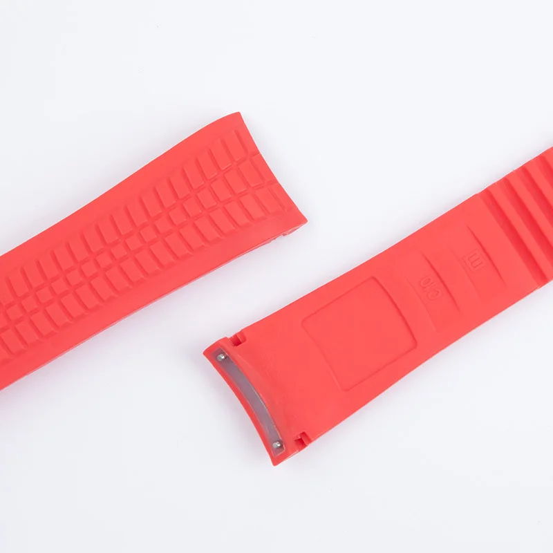 Patek Philippe Grenade Fluororubber 시계 스트랩 Aquanaut 시리즈 5164/5167 PP 프리미엄 실리콘 시계 스트랩 용 21mm