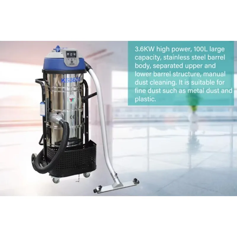 Aspirapolvere industriale elettrico monofase Aspirapolvere con motore da 3000 W per fabbrica