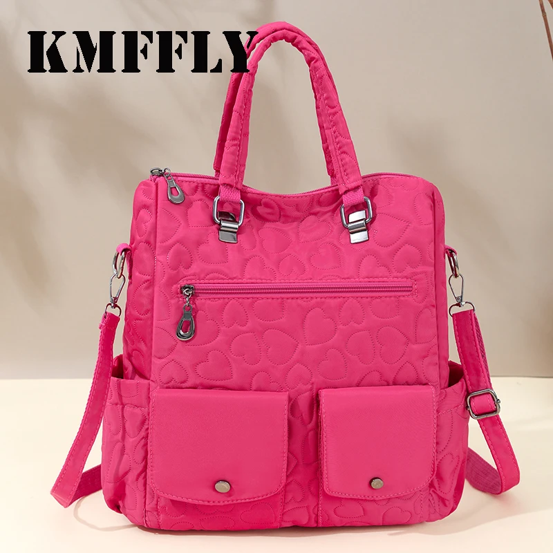 Hot Selling Solid Color Zipper Oxford Fashion Women's Backpack 2026 New Versatile Commuting Large Capacity Soft Female Back Pack