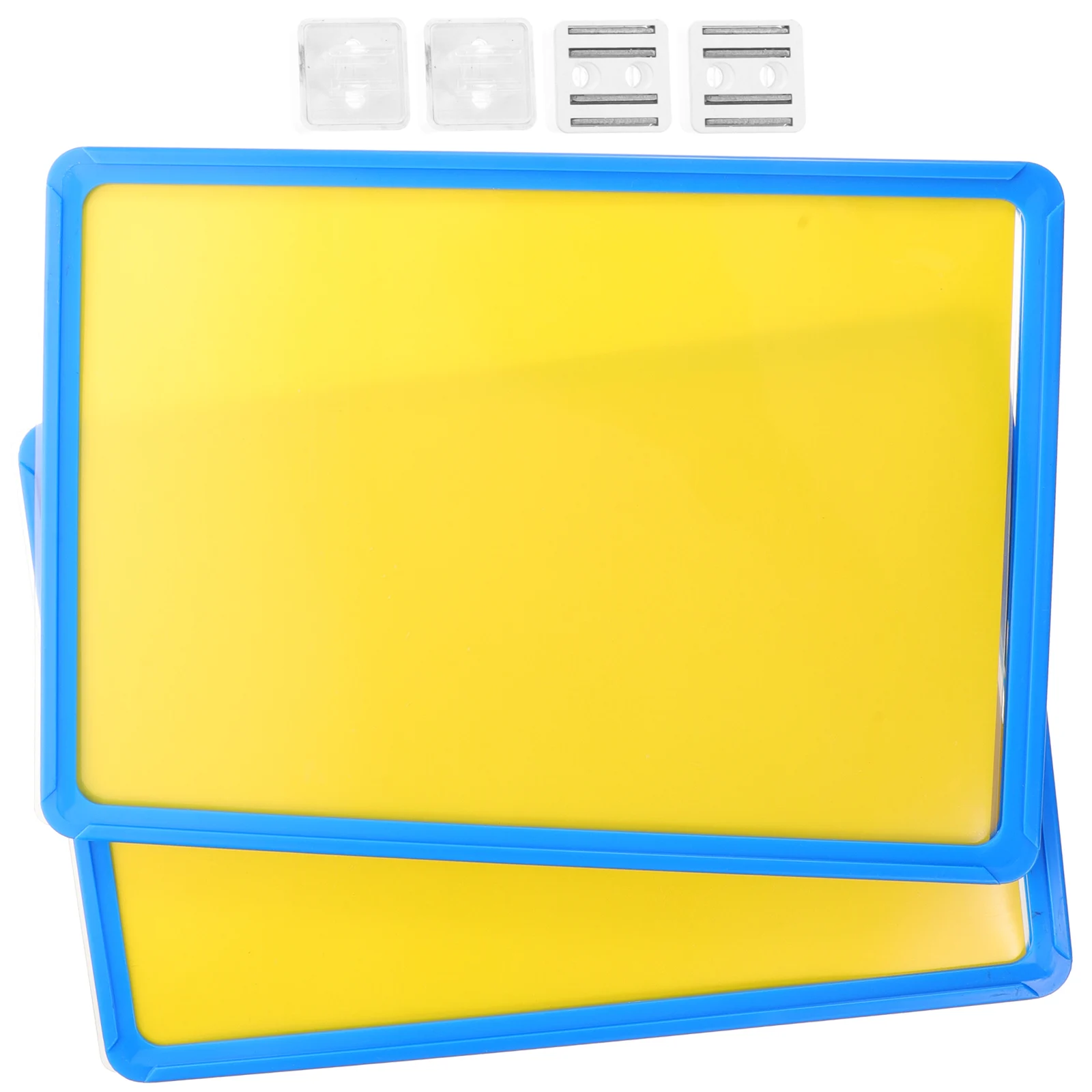 

2pcs Magnetic Price Boards ABS Reusable Strong Structure Retail Labels Supermarket Supplies Sign Holders Poster
