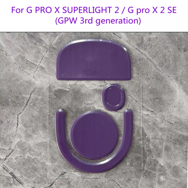 1 Set PTFE Anti-Collapse Arc-Edged Mouse Skate For G PRO X Superlight 2 Similar To Obsidian Air Purple Haze Mouse Feet Glides