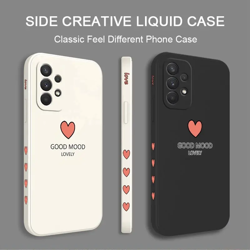 Good Mood Silicone Phone Case For Samsung Galaxy A54 A34 A24 A73 A53 A52 A52S A04S A04E A72 Cover