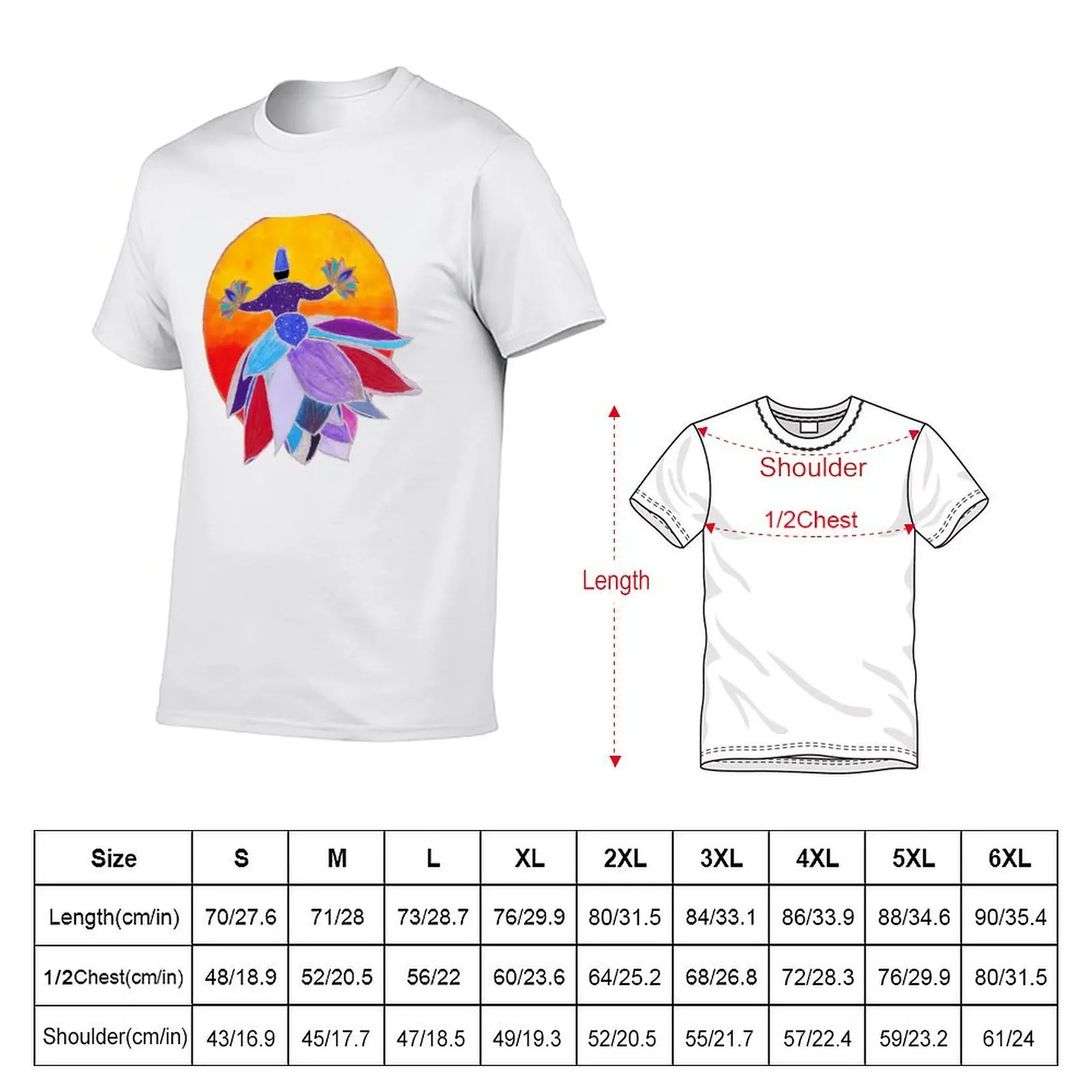 Whirling in the Sun T-Shirt man t shirt cotton high quality cotton tshirt 100% T-Shirt