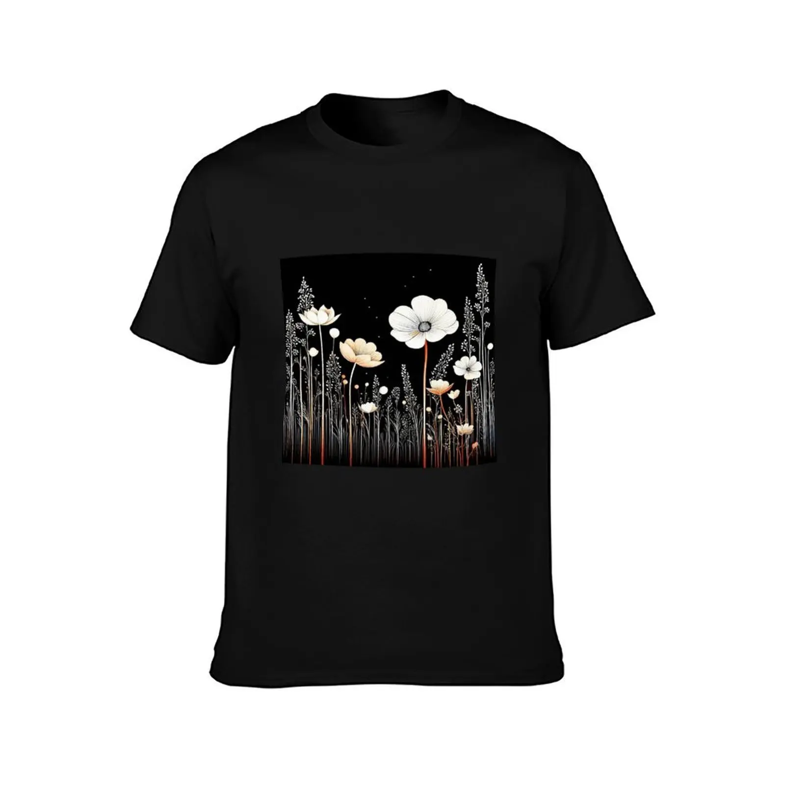 Minimalisme Moderne T-Shirt Summer Casual Cotton Tee Oversized Streetwear Tops Vintage Graphic Print Loose Fit Short Sleeve