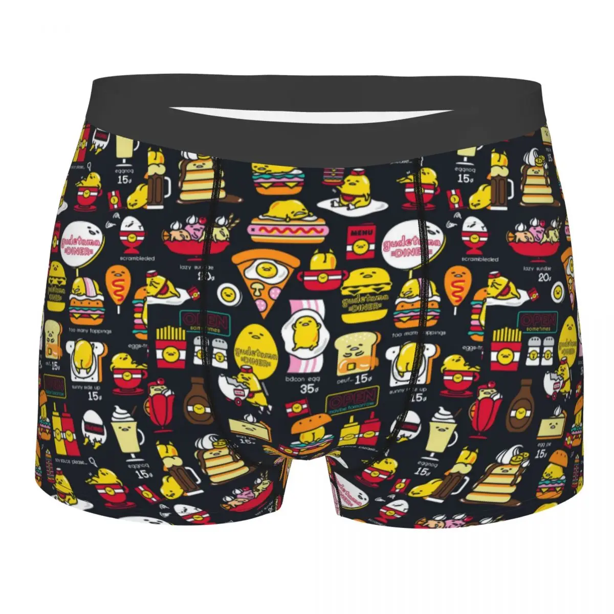 

Модные боксеры с героями мультфильмов аниме Gudetama на заказ, шорты, мужские трусы, удобные трусы, нижнее белье