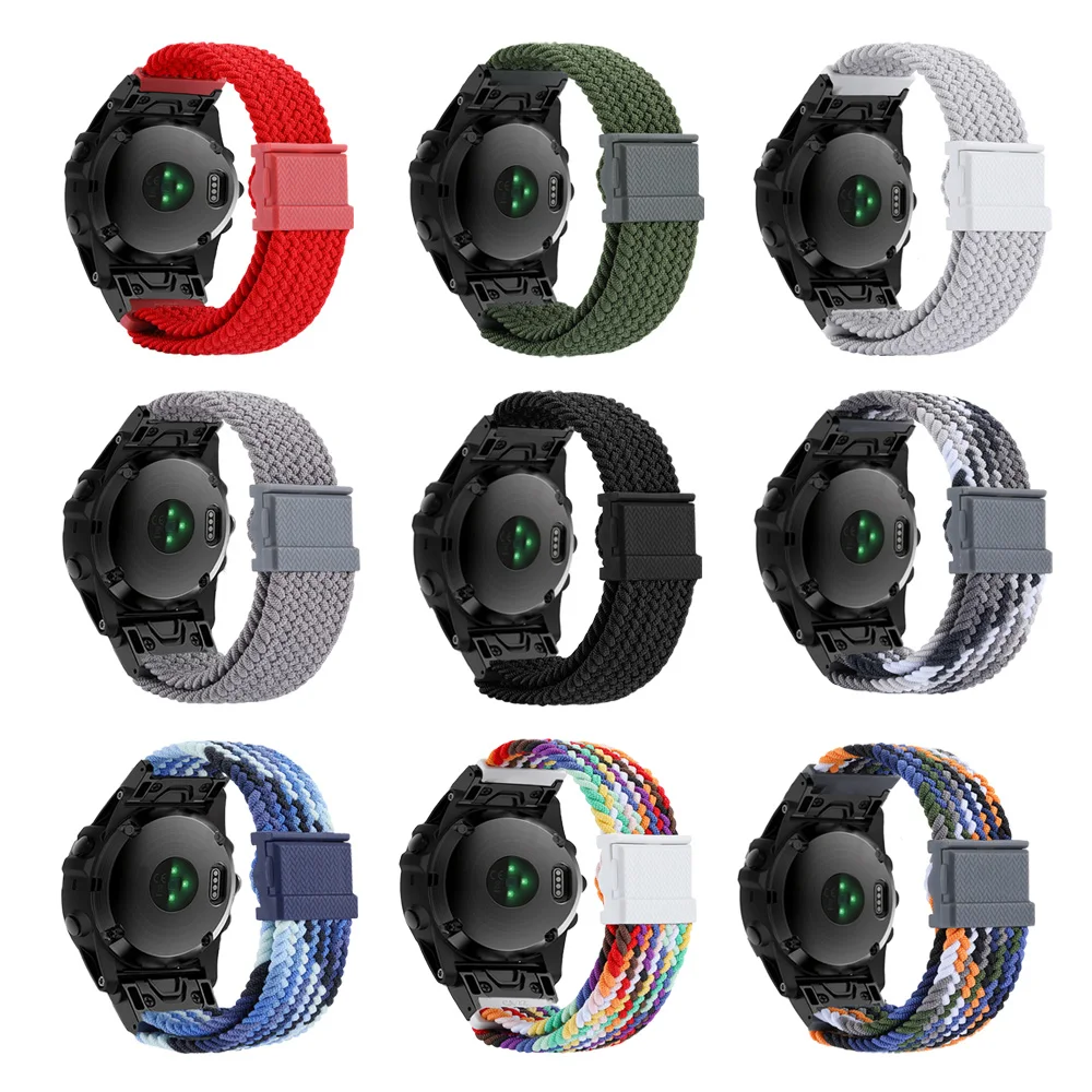 Correa de nailon de liberación rápida para reloj Garmin Fenix, pulsera de hebilla magnética, Easyfit, 7, 7X, 6, 6X Pro, 5, 5X Plus, 22, 26mm