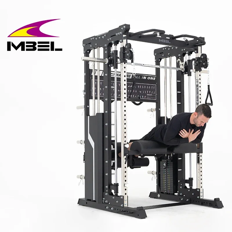 Bodybuilding Cable Crossover Multi functional Station Power Cage Squat Rack Chest Exercise gym equipment Training Smith Machine