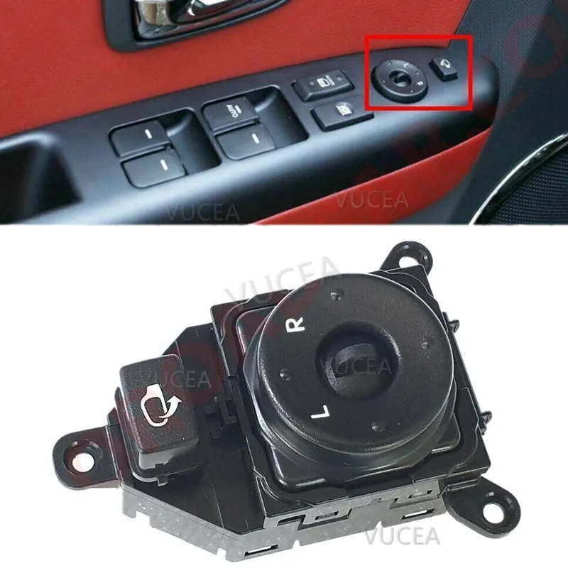 

Side Mirror Folding Control Switch 1P For 2008 2009 2010 2011 2012 2013 Kia Soul 935852K500WK 935852 K500WK 93585-2K500WK