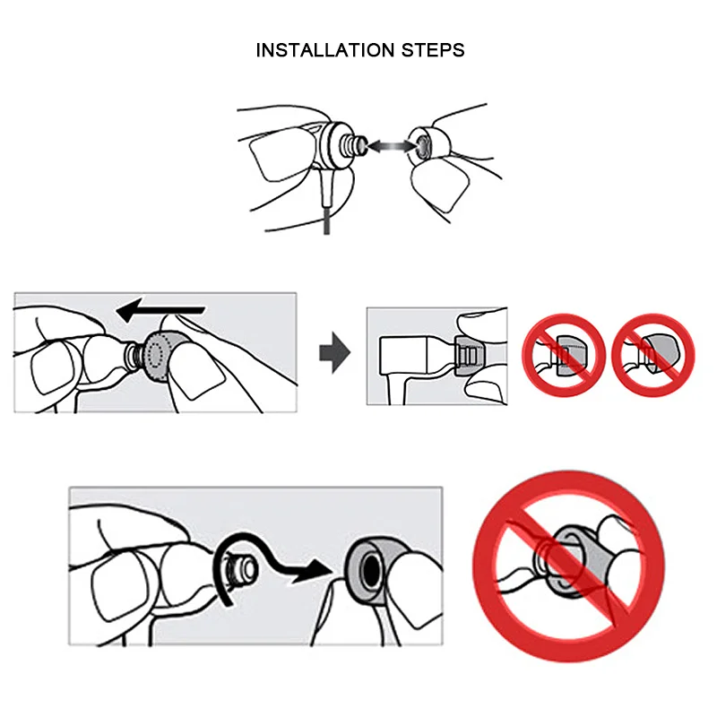 كوتو سماعات أذن لباوربيتس برو للاستبدال سماعات أذن باوربيتس 1 من السيليكون سماعات أذن باوربيتس 2 سماعات أذن باوربيتس 3