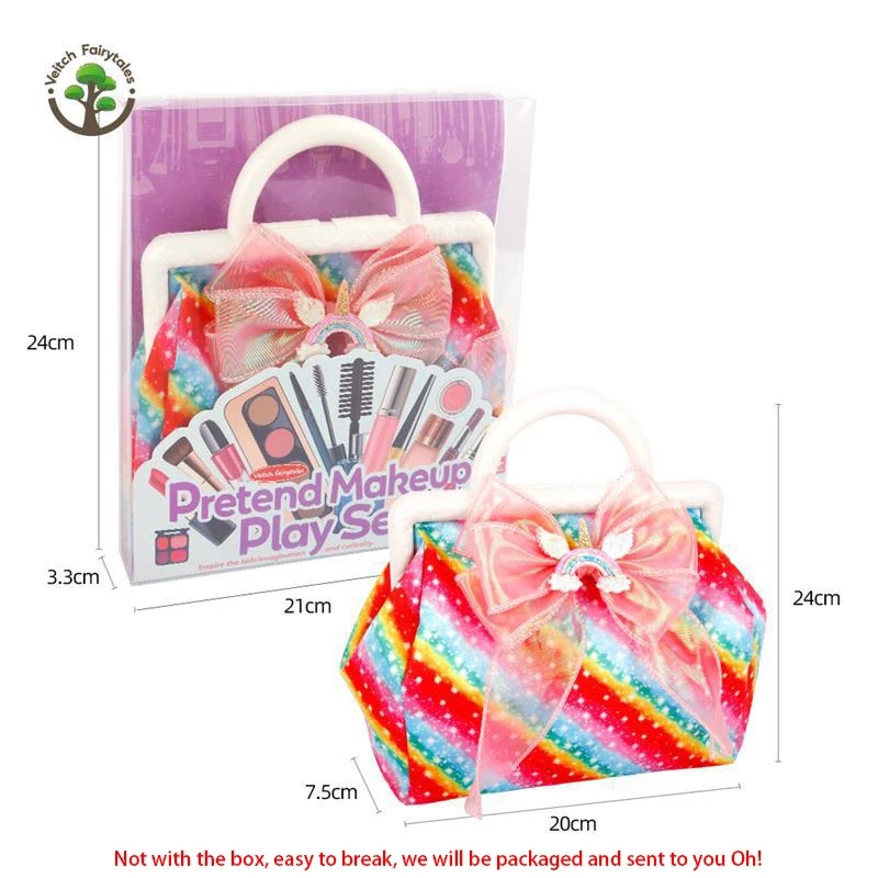 

Милый бант, сумка принцессы, вечерние игры для ролевых игр, сделай сам, нарядная игрушка, имитация губной помады/косметический набор, аксессуары для дома для девочек, подарки