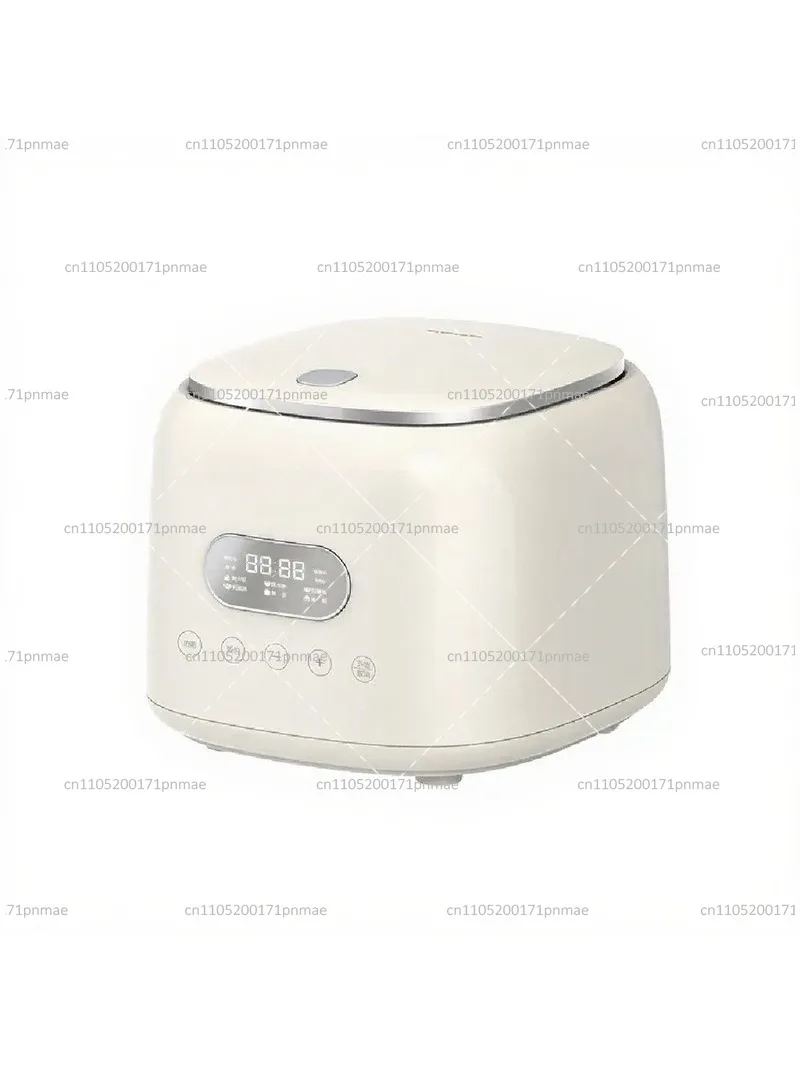 Compact Stainless Steel Mini Rice Cooker Non Coating Inner Pot 2-3 Person Electric Rice Soup Separator Small Kitchen Appliance