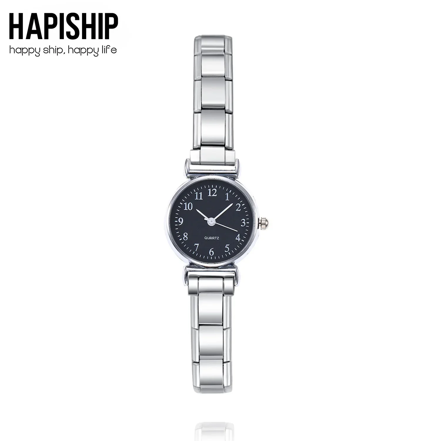 Hapiship New Fashion Women's Stainless Steel Cool Rose Watch Bracelet Bangle For Party Friend Wife Birthday Jewelry Gift G140