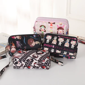 Frauentasche mit drei Reißverschluss, kurzer Mobiltasche, Überholung Taschenbeutel mit mehreren Schichten, Modehand -Make -up 8 Hauptverkaufszweiwerin in Bunda - №7