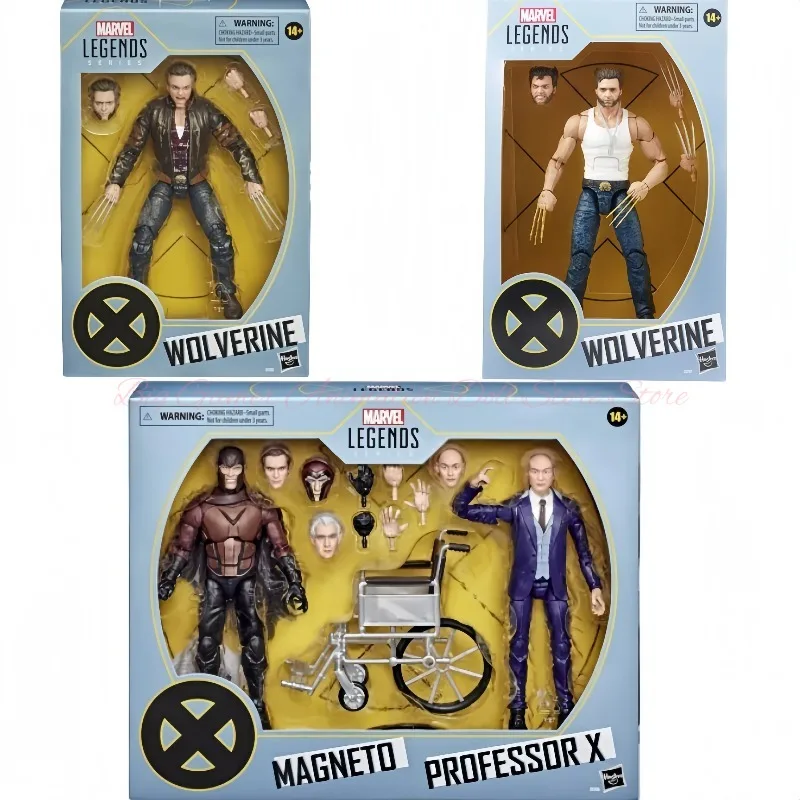 【En stock】Hasbro Marvel Legends X-Men Wolverine Magneto y Professor X Figura de acción Colección de modelos de juguete
