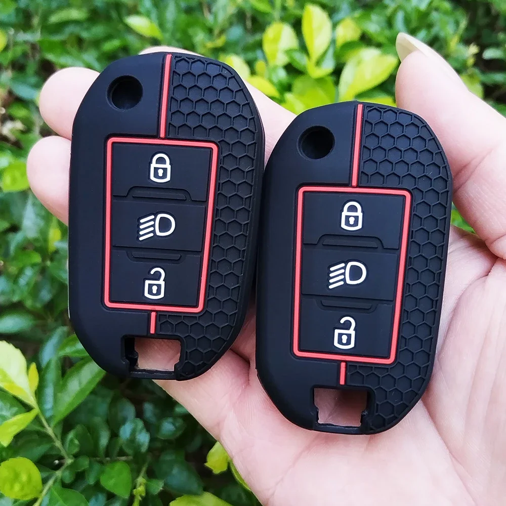 

For Citroen C5 C3 C4 C8 Berlingo For Peugeot Partner Rifter 208 308 508 407 2008 3008 Expert Luxury Silicone Car Key Cover Case