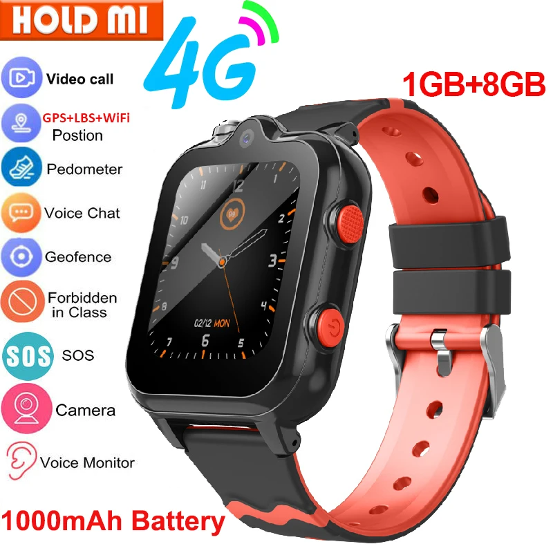 

Smart Watch Kids 4G GPS WIFI 1000mAh Batttery Video Call SOS APP Download Tracker Location Phone Watch Child Smartwatch Gifts