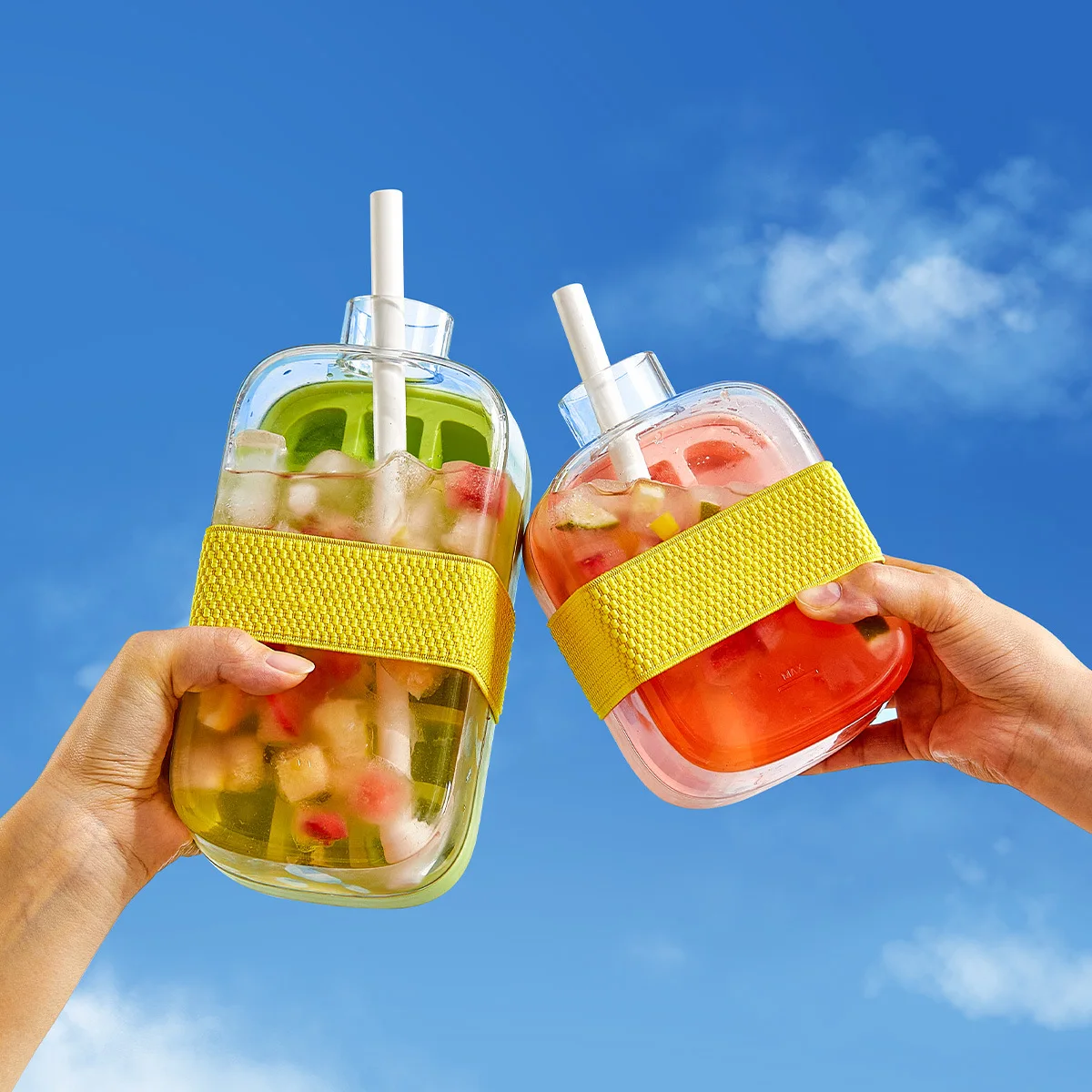

Ice cube mold, press - type ice tray, home - use food - grade refrigerator ice storage and making box, water kettle