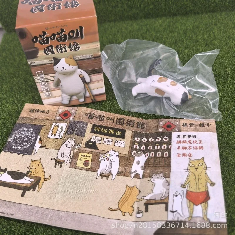 اليابان طبيب القط الطب الصيني التقليدي الوخز بالإبر فنون الدفاع عن النفس قاعة سلسلة صندوق أعمى اللعب دمية نموذج هدايا الاطفال