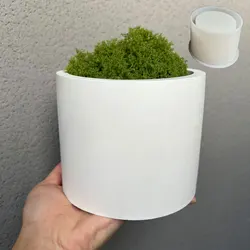 Grande vaso di fiori in cemento stampo in Silicone 13cm stampo in cemento per piantare piante giardinaggio fai da te vaso in Terrazzo vaso per piante stampo per colata