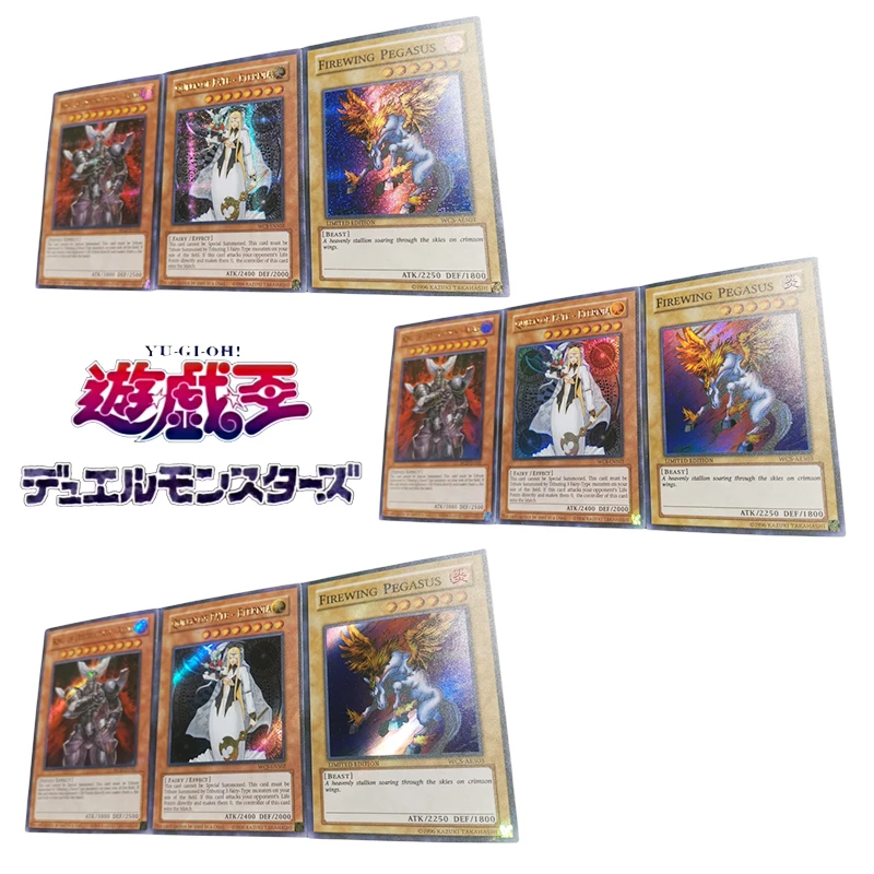 Diy Yu-Gi-Oh! King of Destruction Xexex Anime Bronzing Rare Collection Flash Card Homemade Game Card Cartoon Boy Toy Gift