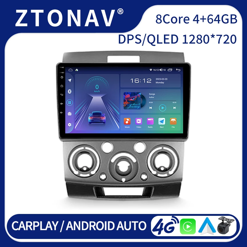 Car Stereo Radio For Mazda BT-50 2006 - 2011 Android 2din Multimedia Video Player  Headunit GPS Navigation Carplay Auto