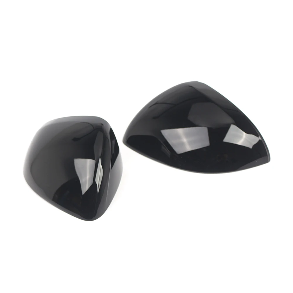

Side Mirror Shell Gloss Black Mirror Cap For Daily Driving Protection ABS Plastic Construction Heat Resistant Material