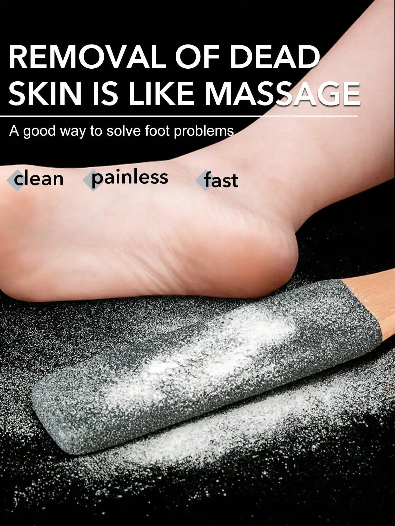 1pc Professional Pedicure Rasp Tool For Dead Skin Crack Heels Beech Wood Foot File Rasp Callus Remover Foot Scrubber