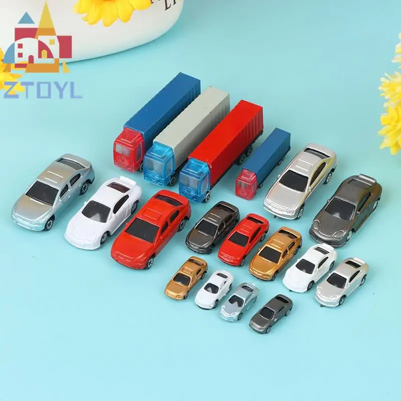 1:100-200 casa de muñecas en miniatura coche camión contenedor modelo de coche de juguete muñeca decoración juguete regalos de cumpleaños para niños