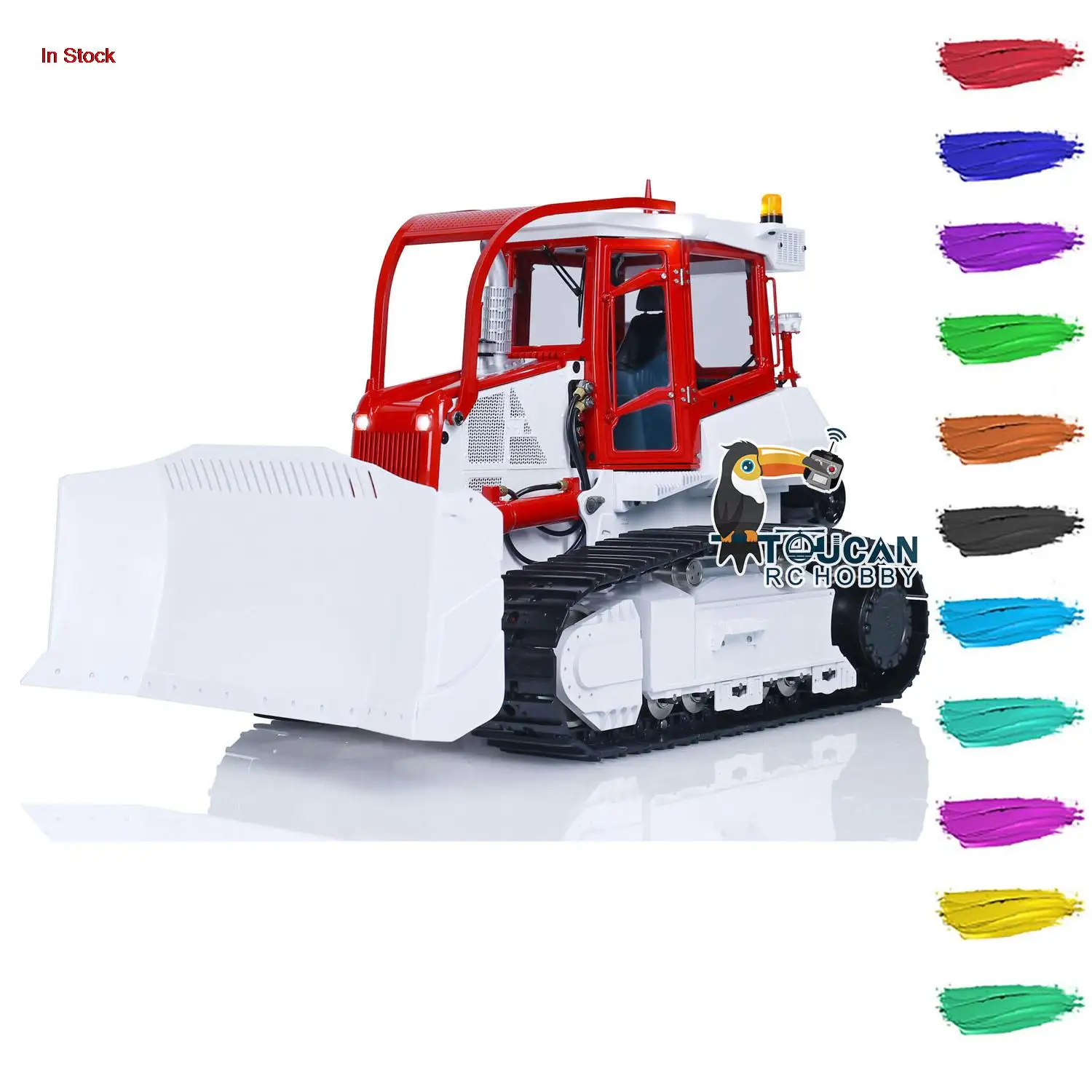 LESU 1/14 Aoue 850K Hydraulic Metal RC Dozer DIY Painted Finished Remote Control Bulldozer Trucks Model Toys for Boys THZH1661