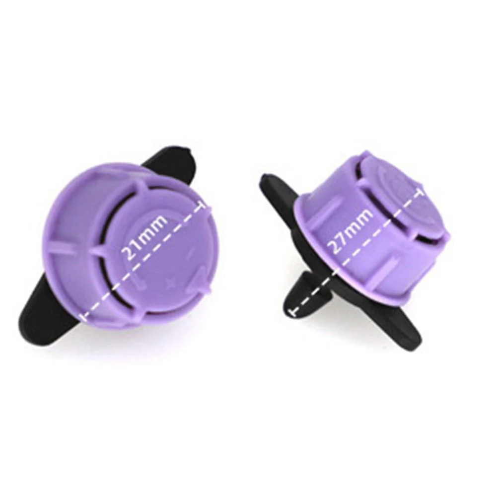 16pcs Five Hole Adjustable Dripper for 1/4 Inch Drip Systems with Flow Control and Consistent Water Distribution