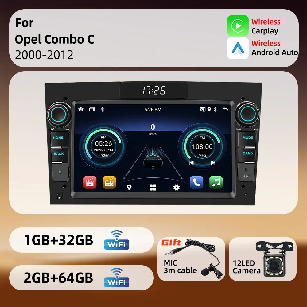 Car Radio for Opel Combo C 2000-2012 7