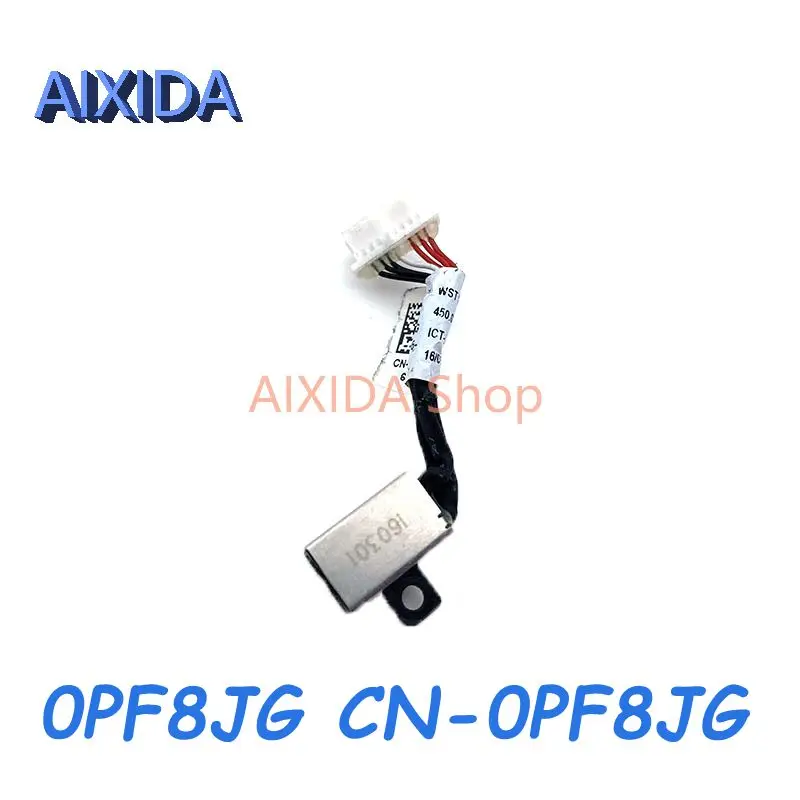 AIXIDA 0PF8JG For Dell Inspiron 13 5368 5378 5379 5568 7368 7378 7570 7579 Laptop DC Power Jack DC-IN Charging Flex Cable