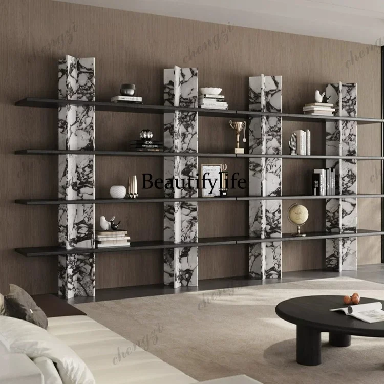 A4567 Slate commercial office display cabinet display cabinet bookcase integrated wall high-end shelf