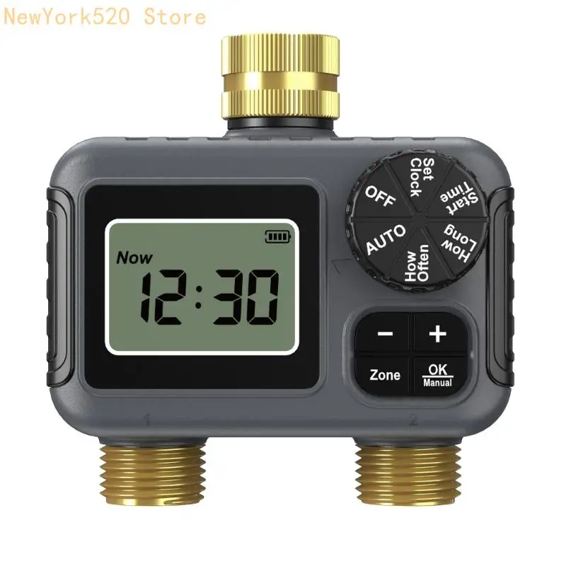 صمامات الري ذات التحكم المزدوج النحاسية الثقيلة BSP 3/4 خيط IP55 مقاوم للماء في الهواء الطلق N84C