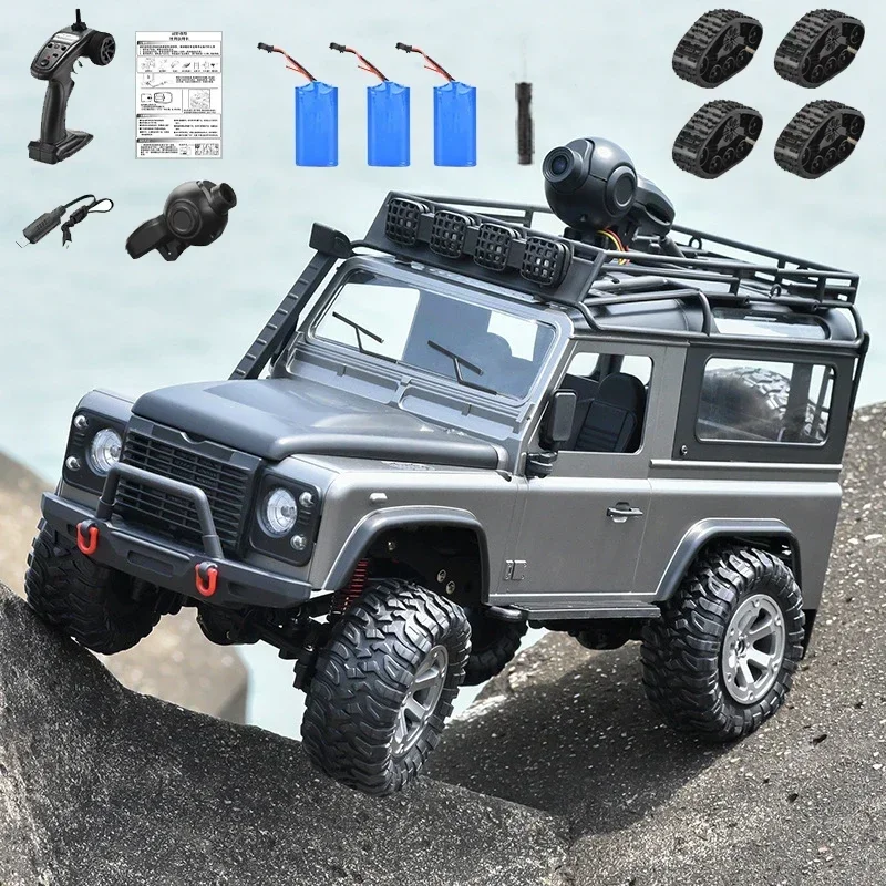 Fy003a-5 1:12 Rc Car 2.4g Full Scale 4wd Climbing Off-road Vehicle Remote Control Toys Model With Led Lights Boy Gift