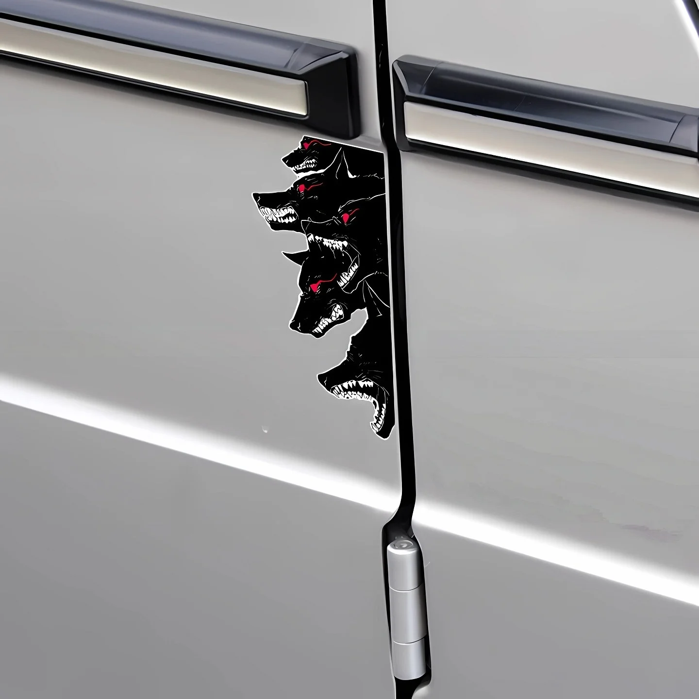 JDM Personalized Wolf Pack Car Sticker Body Door Decoration Scratch Covering Stickers Motorcycle And Electric Vehicle Case Decal