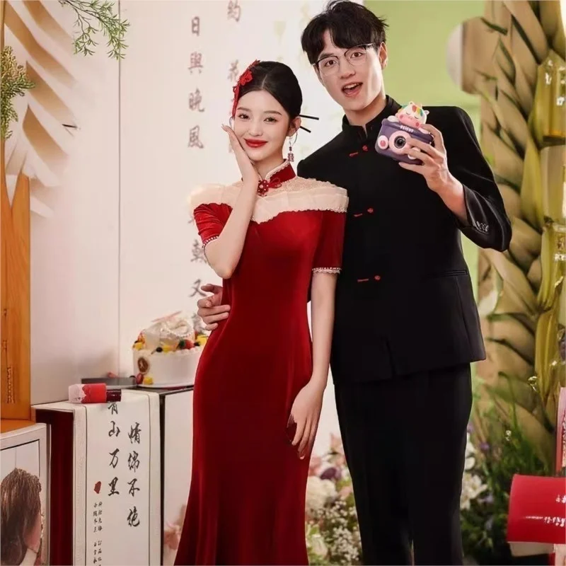 

New Chinese-style toasting dress for and fashionable outfits