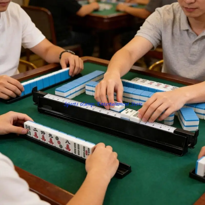 

G7NF Mahjong Racks Majiang Game Modern Tile Rack With Ergonomic Pusher and
