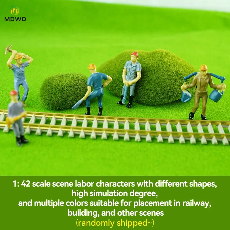 1:48/1:87 O H Schaalmodel Spoorwegwerker Speelgoed Miniatuurfiguren Architectonische Trein Landschap Mensen Layout