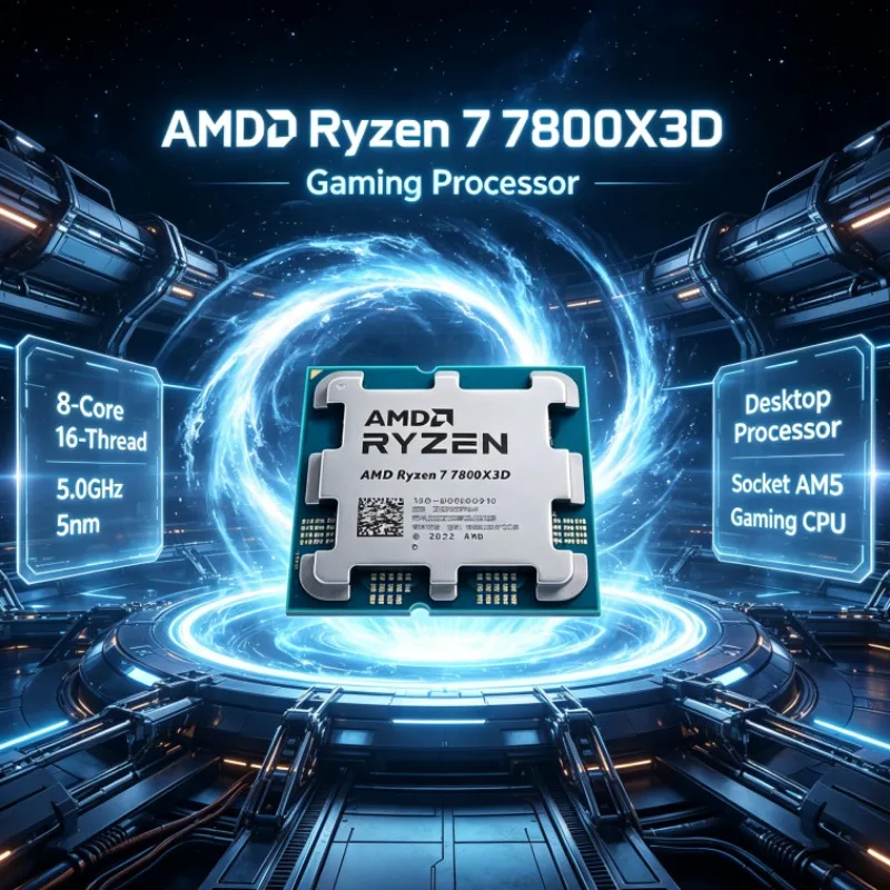 AMD Ryzen 7 7800X3D Desktop CPU 100-100000910 5.0GHz 8 Cores 16 Threads 5nm 96M Cache Socket AM5