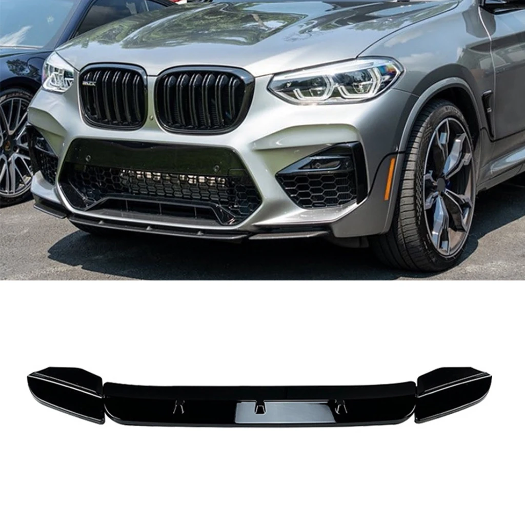 

Front Bumper Lip Spoiler Diffuser Splitters Body Kit Aprons Cover Guard Trim For BMW X3M X4M F97 F98 2019-2021