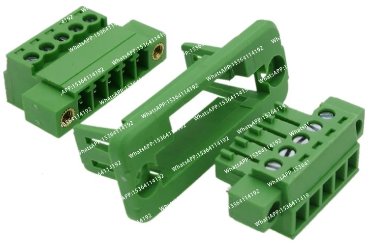 10sets/lot Pitch 3.81mm Through wall Welding-free Plug-in Terminal Block 2EDGWC / 15EDGWC