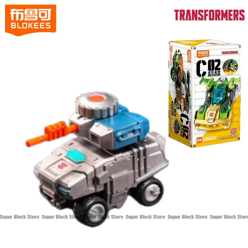 Op voorraad Blokees Transformers Car C02-serie: Roadbuster Pipes Thunder Speed ​​Assembly Model Ornamenten Collectie Cadeau - afbeelding 1