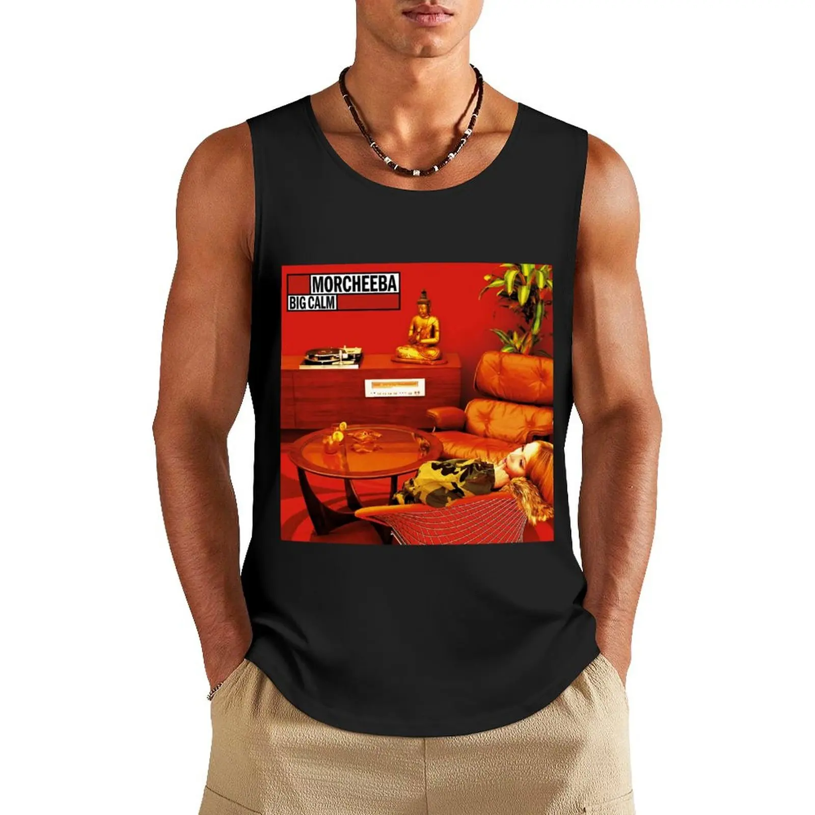 

awesome music style Tank Top Sleeveless T-shirt sports vest Men's tops