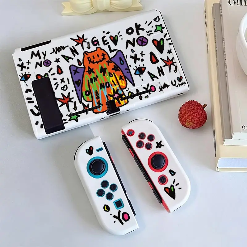 Protective Case Accessories for Nintendo Switch NS Game Console TPU Split Protective Case Anti-Scratch Shell Protector