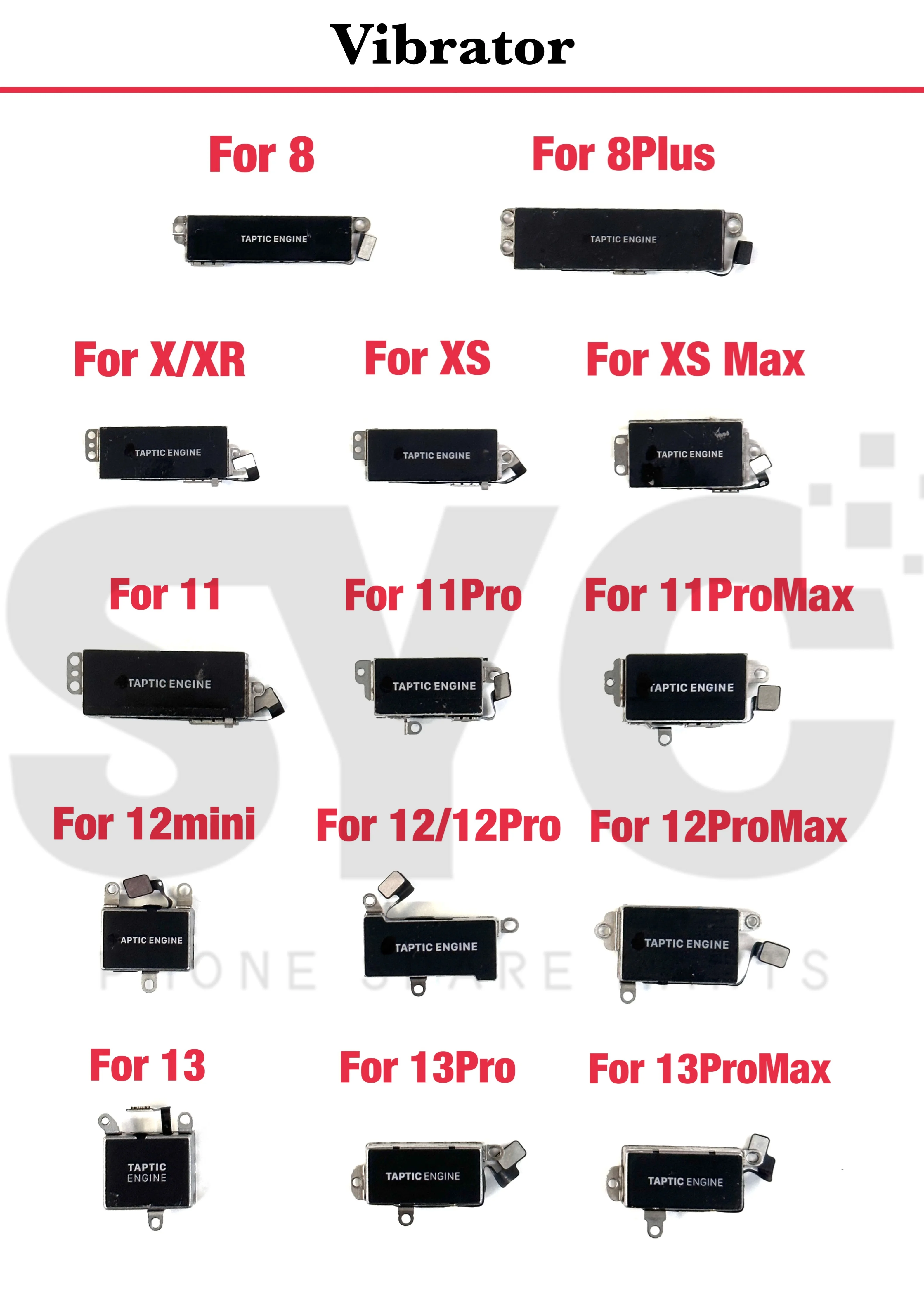 Taptic Engine For iPhone 13 12 11 Pro Max X XS XR 7 8 Plus Vibrator Vibration Silent Motor Module Flex Cable Repair Replacement