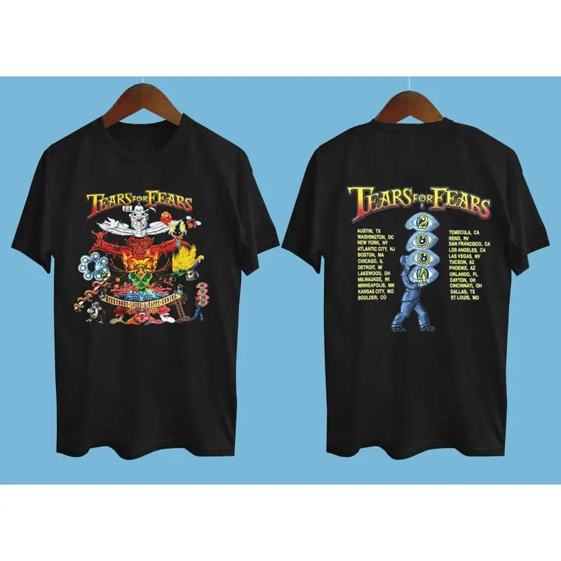 

Vintage Tears for fears band Tour Concert Black All Size T Shirt AE117