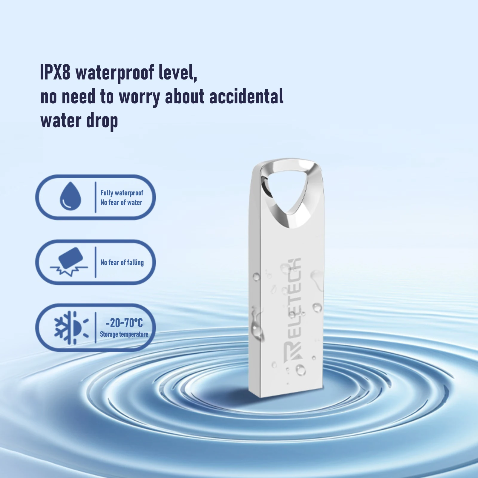 Libertech-unidad Flash USB T1, 16gb, 32gb, 64gb, USB2.0, tipo C, Compatible con ordenador portátil y teléfono móvil