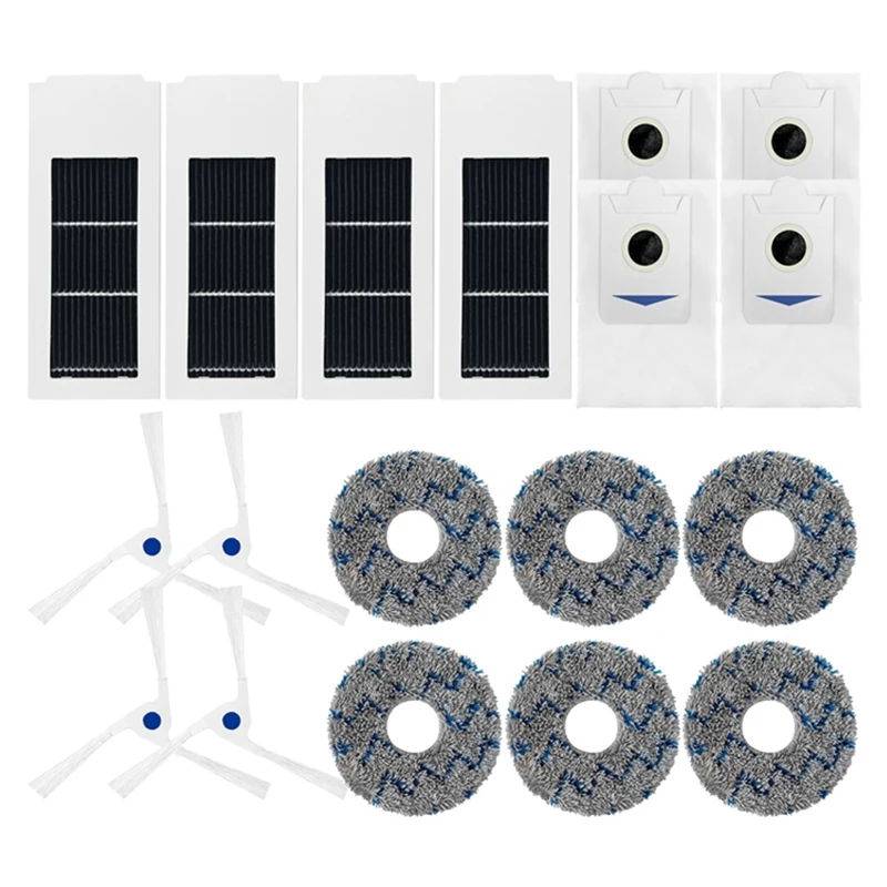 Do Ecovacs Debot X2, X2 Omni, X2 Pro Części zamienne Akcesoria Części Szczotka boczna Filtr Hepa Mop Worek na kurz