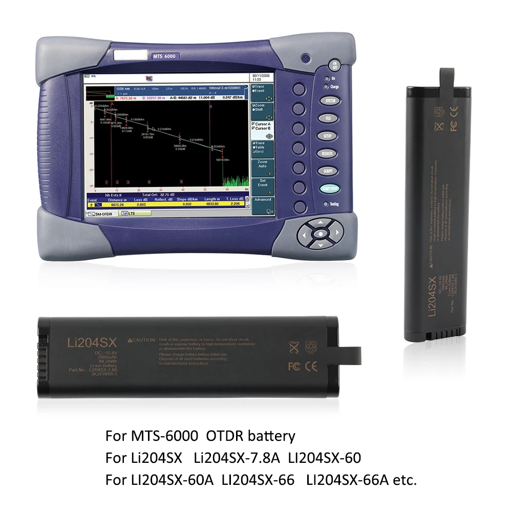 KingSener LI204SX Intelligenter Akku für OTDR JDSU MTS-6000 Reflektometer für Phascan Ultraschall-Detektor JDSU 785B Spektrumanalysator – Detail 4